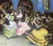 ralph vaughan willams spanish flamenco dancers oil painting on canvas
